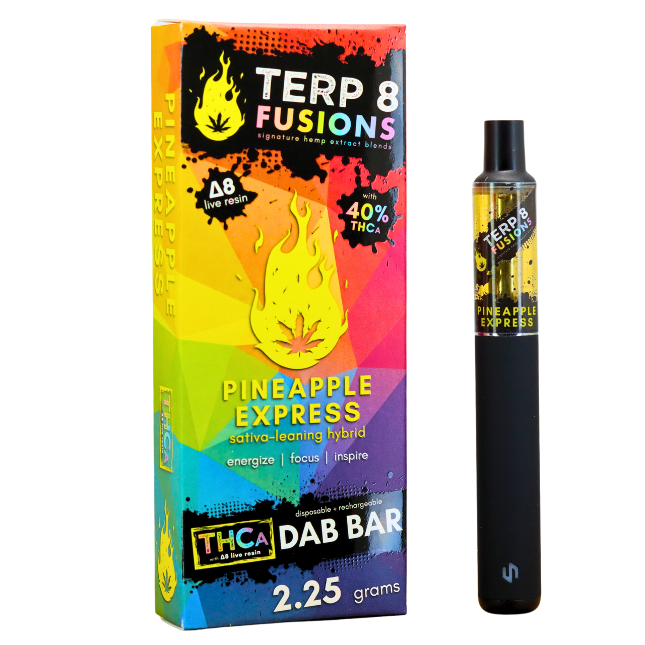 Pineapple Express 2.25g THCA + D8 Live Resin Disposable Dab Bar | Terp 8