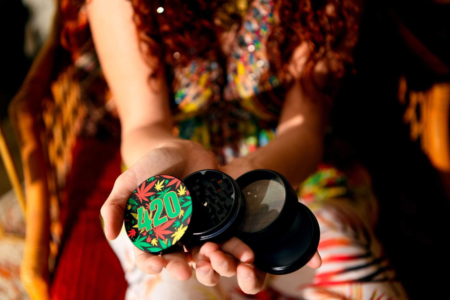 420 Rasta 4-Piece SharpShred Grinder